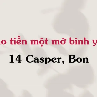 Lời bài hát Bao Tiền Một Mớ Bình Yên - 14 Casper, Bon | Bao Tiền Một Mớ Bình Yên Lyrics