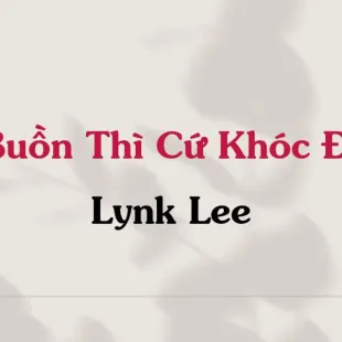 Lời bài hát Buồn Thì Cứ Khóc Đi - Lynk Lee | Buồn Thì Cứ Khóc Đi Lyrics