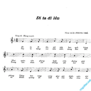 Lời bài hát Đi ta đi lên - Phong Nhã | Đi ta đi lên Lyrics