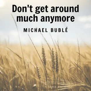 Lời bài hát Don't get around much anymore - Michael Bublé | Don't get around much anymore Lyrics