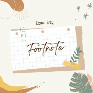 Lời bài hát Footnote - Conan Gray | Footnote Lyrics