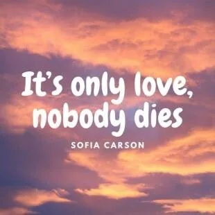 Lời bài hát It’s only love, nobody dies - Sofia Carson | It’s only love, nobody dies Lyrics