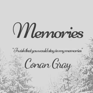 Lời bài hát Memories – Conan Gray | Memories Lyrics