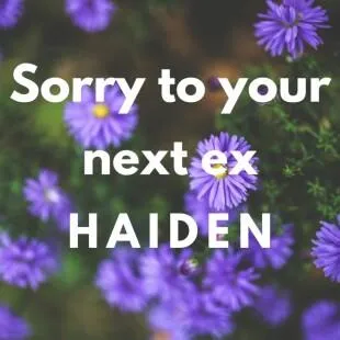 Lời bài hát Sorry to your next ex - Haiden | Sorry to your next ex Lyrics