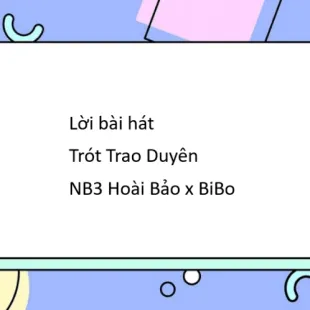 Lời bài hát Trót Trao Duyên - NB3 Hoài Bảo x BiBo | Trót Trao Duyên Lyrics