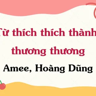 Lời bài hát Từ thích thích thành thương thương - AMEE, Hoàng Dũng | Từ thích thích thành thương thương Lyrics