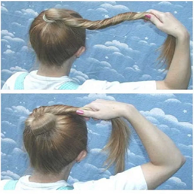 Búi tóc ngắn Hàn Quốc đơn giản siêu dễ thương cho bạn nữ