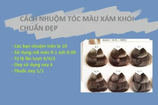 Kiểu tóc màu xám khói đẹp cho nam, nữ sành điệu nhất 2024