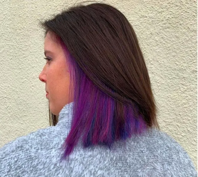 Nhuộm tóc highlight màu tím – 14 cách phối màu ảo diệu, trendy nhất hiện nay