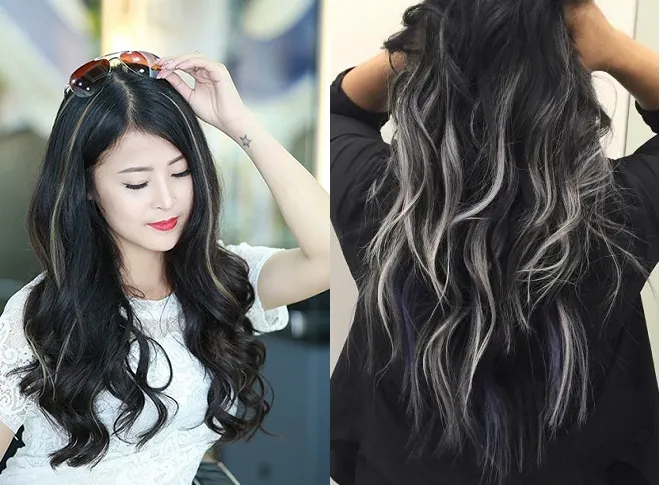 Tóc màu bạch kim – muôn kiểu ánh khói, ánh hồng, móc lai đẹp mê mẩn